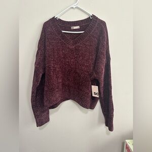 SO Burgundy Knit Pullover